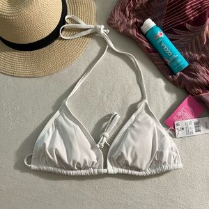 Liberty & Justice Triangle Bikini Top White Size: M